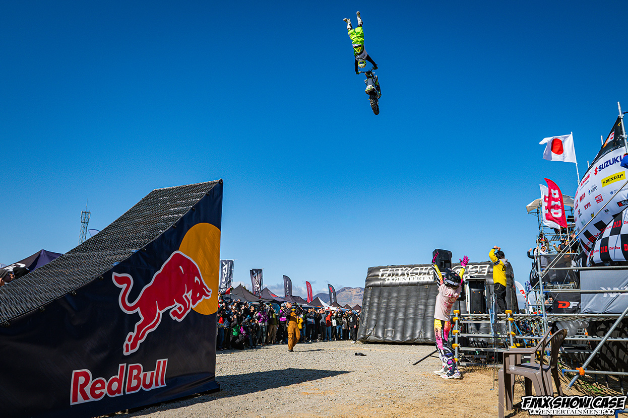 FMXSHOWCASEentertainment FMX SHOWCASE entertainment freestylemotocross フリースタイルモトクロス イベント スケジュール schedule event デモンストレーション demonstration 全日本モトクロス いなべ 三重 いなべモータースポーツランド